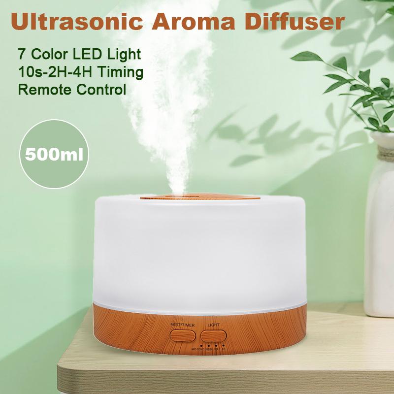 500ML Điện Máy Khuếch Tán USB Máy Tạo Độ Ẩm Không Khí Siêu Âm Thanh Mát Phun Sương Tạo Sương Tinh Dầu Di Động Humidificador LED