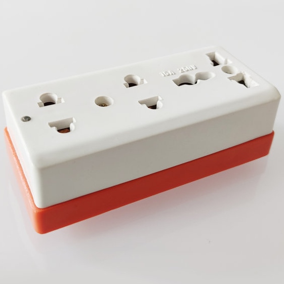 Ổ cắm điện 3 lỗ 10A - 250V đa năng lõi sứ cao cấp Vina Sun mẫu mới