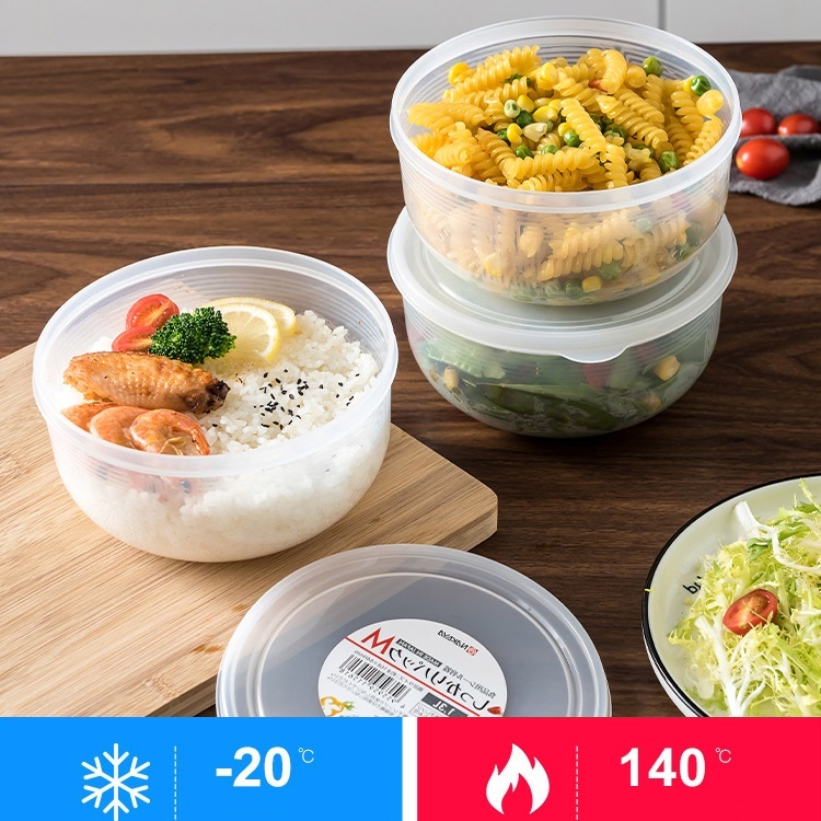 Hộp đựng thực phẩm tròn Nakaya Pack M 1.3L - Hàng nội địa Nhật Bản nhập khẩu chính hãng