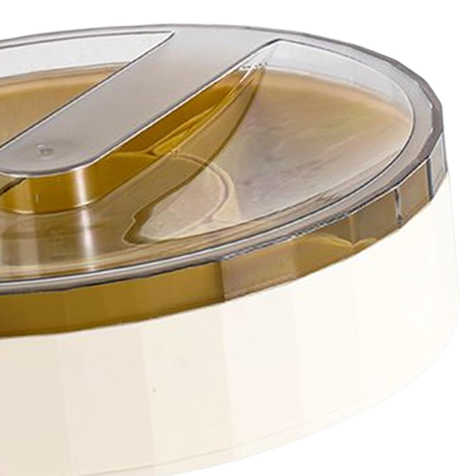 Rotating Storage Box Fruit Plate Multipurpose Tray for Party Kitchen Home