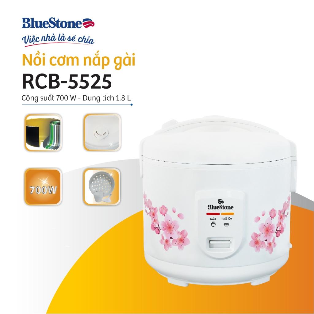 Nồi Cơm Điện BlueStone RCB-5525, 1.8Lit - 700w, Hàng Chính Hãng