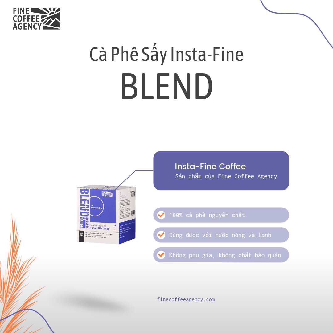 Hũ Cà phê Pha Lạnh Insta-Fine Blend Robusta & Arabica