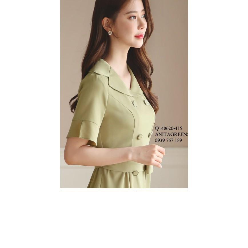 Q140620 ĐẦM VEST CỔ SEN