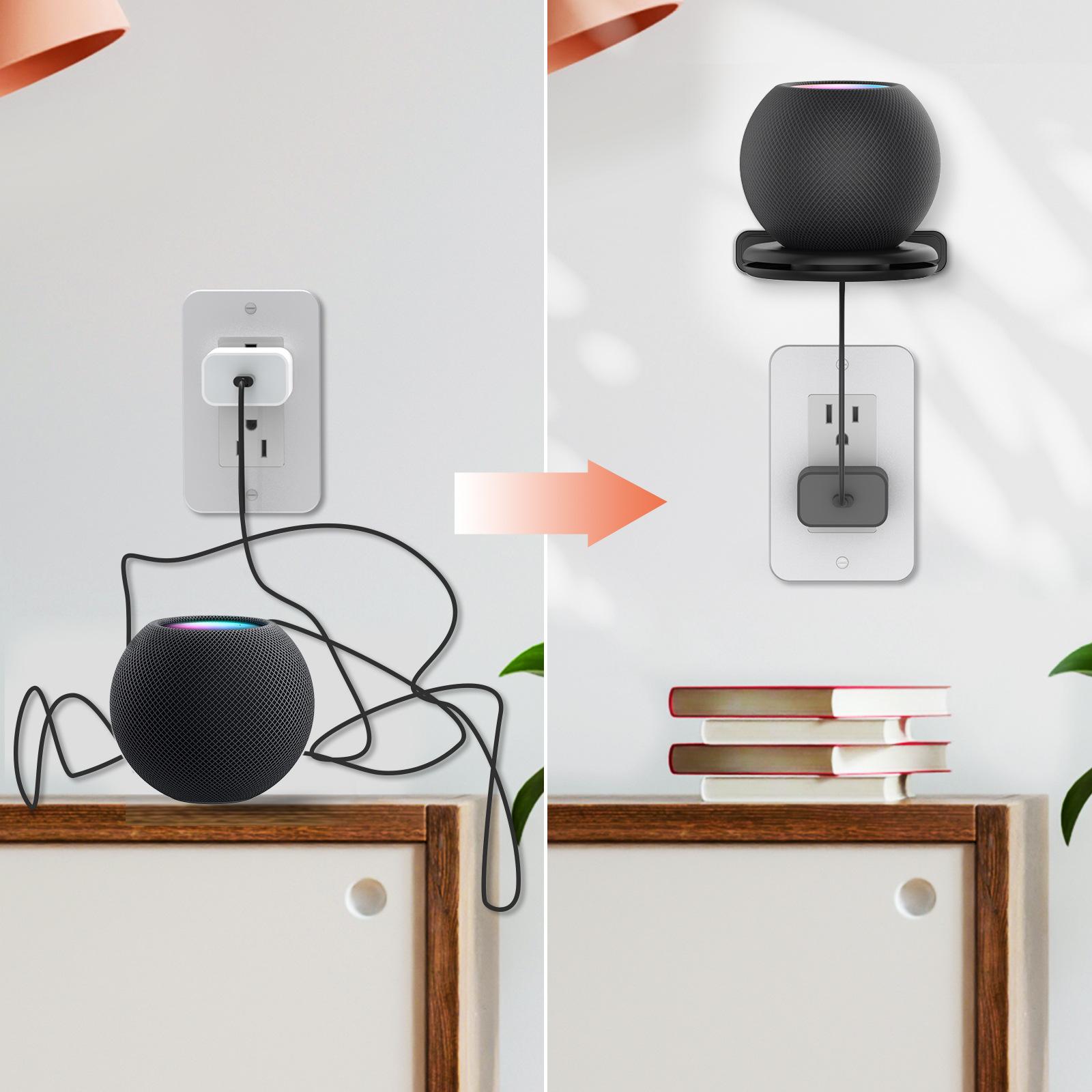 Giá đỡ cho homepod mini loa thông minh treo tường đứng bền bỉ hộp treo tường hỗ trợ cho pod nhà mini Color: 1PC White Woofer Size/Full-Range Size: Bracket