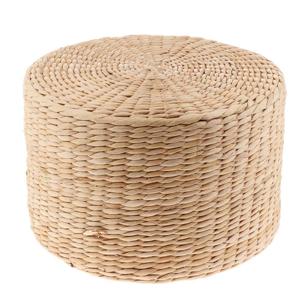 2 12'' Japanese Straw Tatami Floor Cushion Mat Futon Flat Meditation Cushion