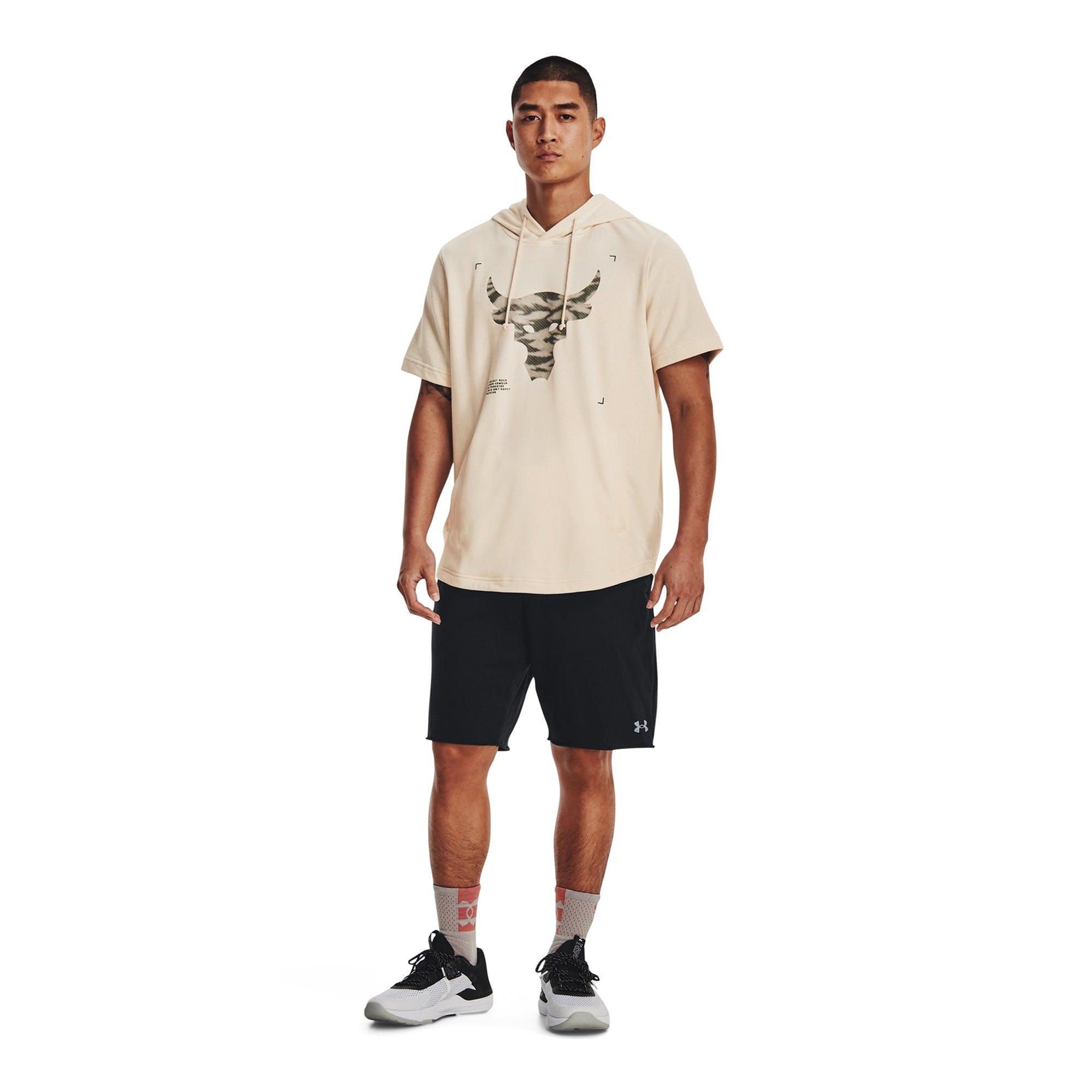 Áo tay ngắn thể thao nam Under Armour Pjt Rock Terry - 1370465-110