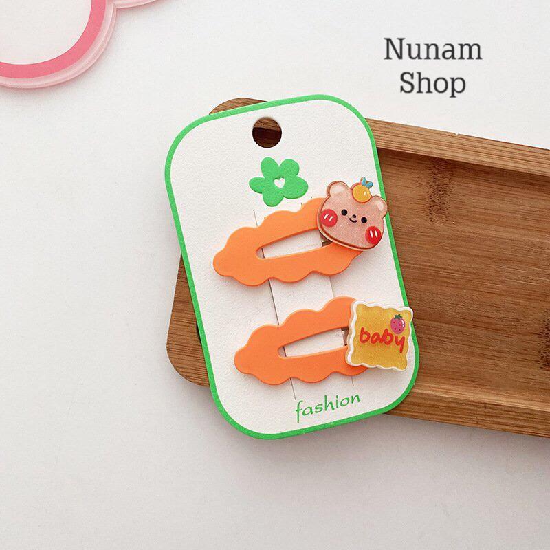 Set 2 cái kẹp tóc đám mây theo màu hot trend hàn quốc cho cả mẹ và bé, kẹp tóc cute Nunam Shop