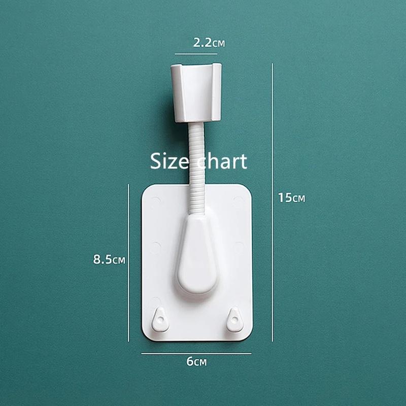 Giá Đỡ Vòi Hoa Sen 2 Móc Tự Dính Có Thể Điều Chỉnh Cho Phòng Tắm