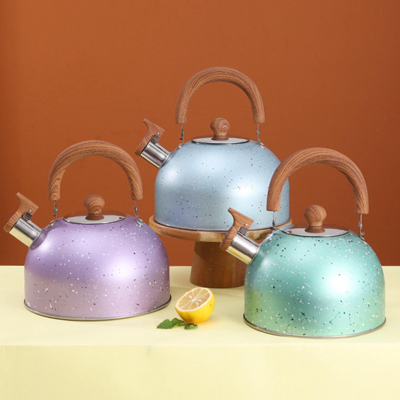 2L Whistling Kettle Cookware Anti Heat Handle Teapot for Induction Cookers