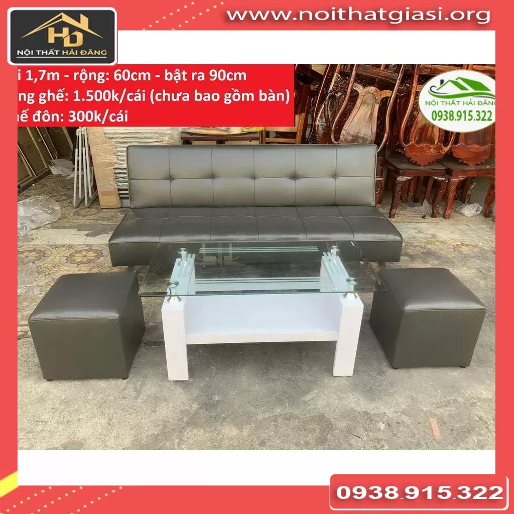 Ghế sofa giường nằm bọc da