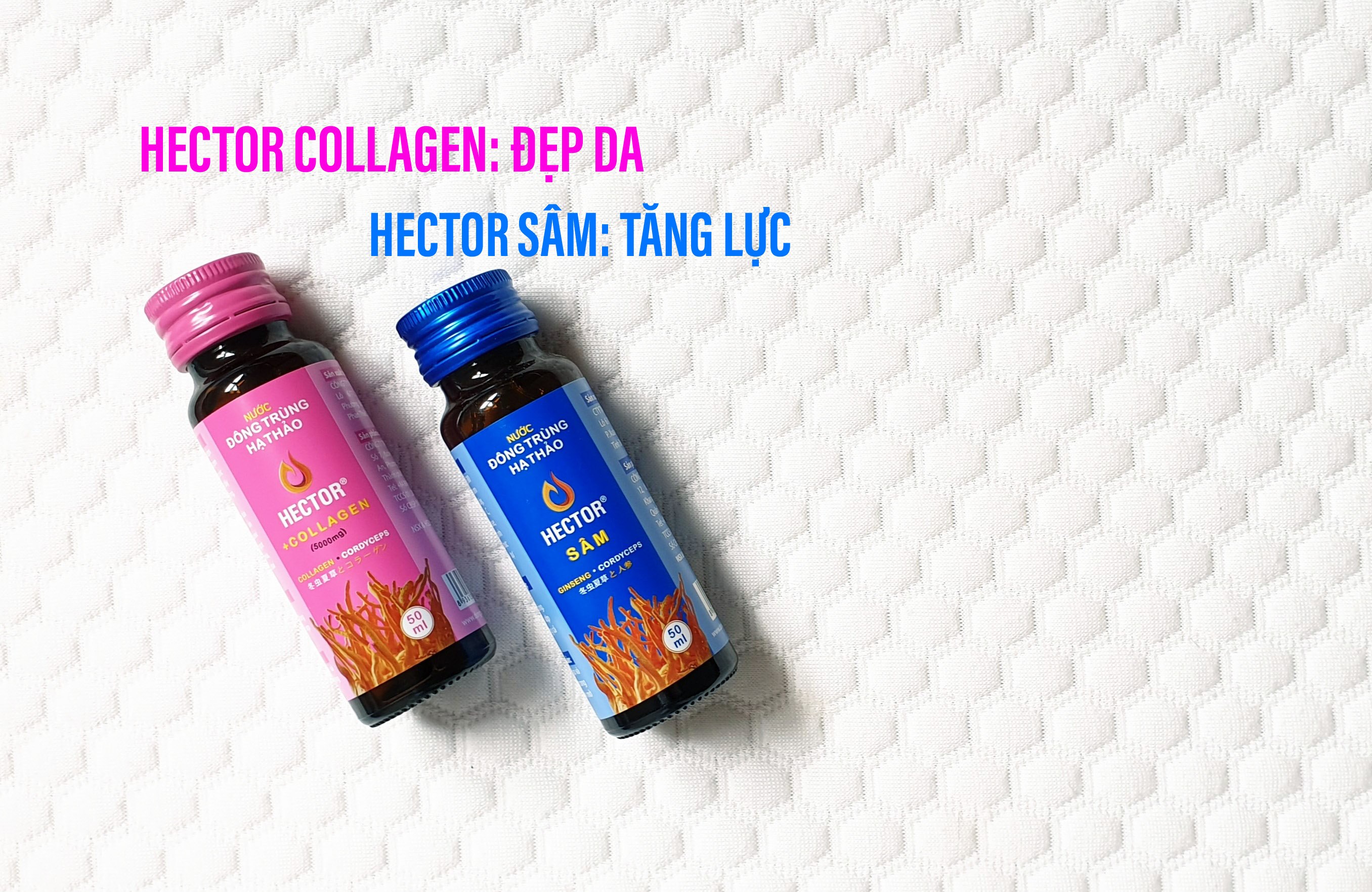 Combo 2 chai Nước Đông Trùng Hạ Thảo Hector Collagen &amp; Sâm Tăng , Đẹp Da, Cường Sức Khỏe , giúp ăn ngon ngủ tốt, tăng cường đề kháng