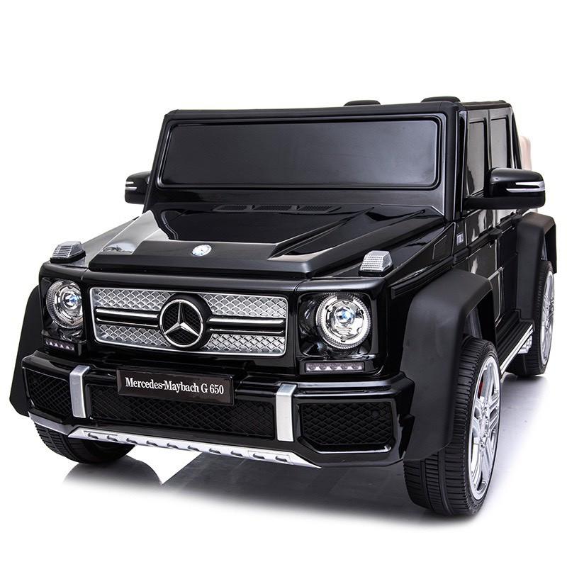 Ô tô xe điện trẻ em MAYBACH G650 bánh hơi ghế da cao cấp 4 động cơ (Đỏ-Trắng-Xanh-Đ