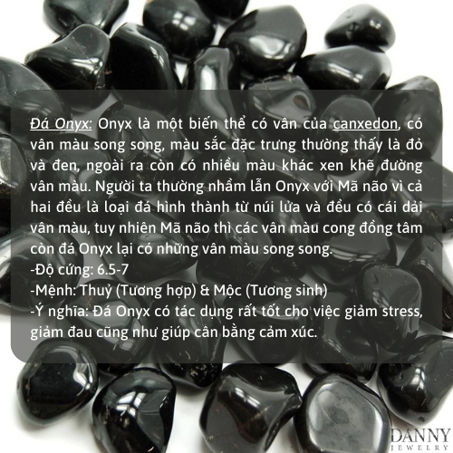 Bông Tai Nữ Danny Jewelry Bạc 925 Hình Lục Giác Đính Đá Onyx Xi Rhodium BT0041