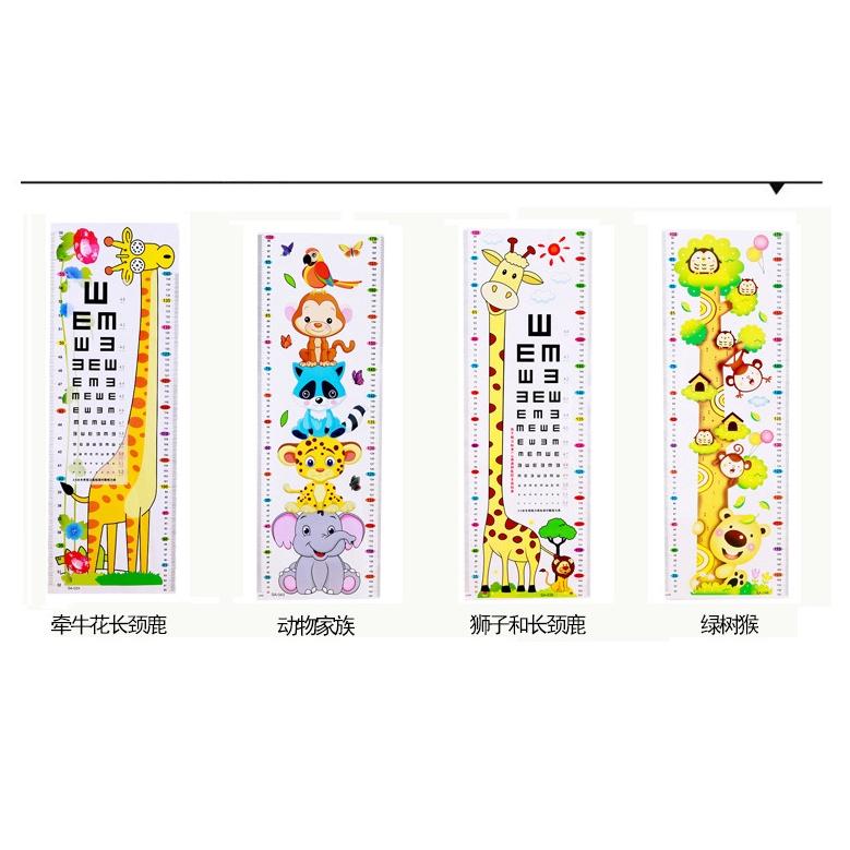 Thước đo chiều cao, decal dán tường cho bé hình các con vật cực dễ thương Như Trang Plaza