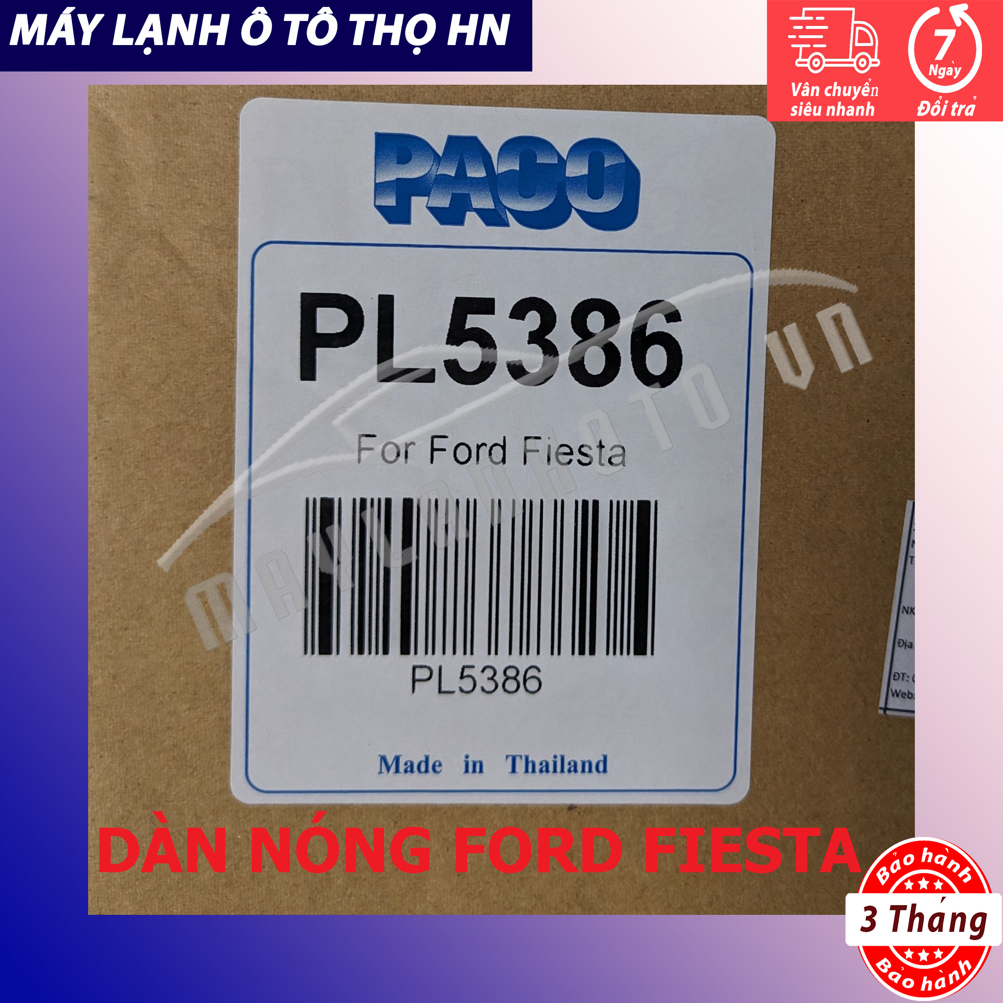 Dàn (giàn) nóng Ford Fiesta 2012 Hàng xịn Thái Lan (hàng chính hãng nhập khẩu trực tiếp)