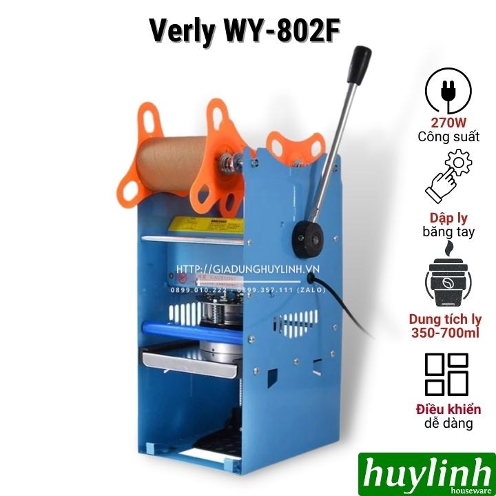 Máy dập ép miệng cốc ly bằng tay Verly WY-802F