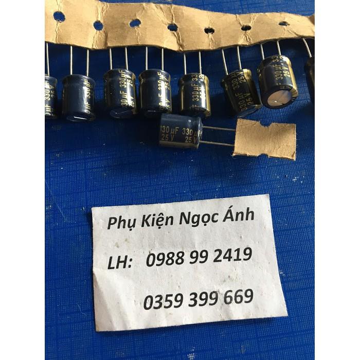 Tụ 25V 330uf Hàng công ty(combo 50 con)