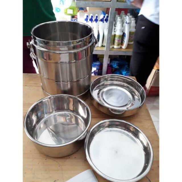 Cặp Lồng Inox Giữ Nhiệt Cao Cấp 3 Ngăn 1,4 Lít , 2 LÍT