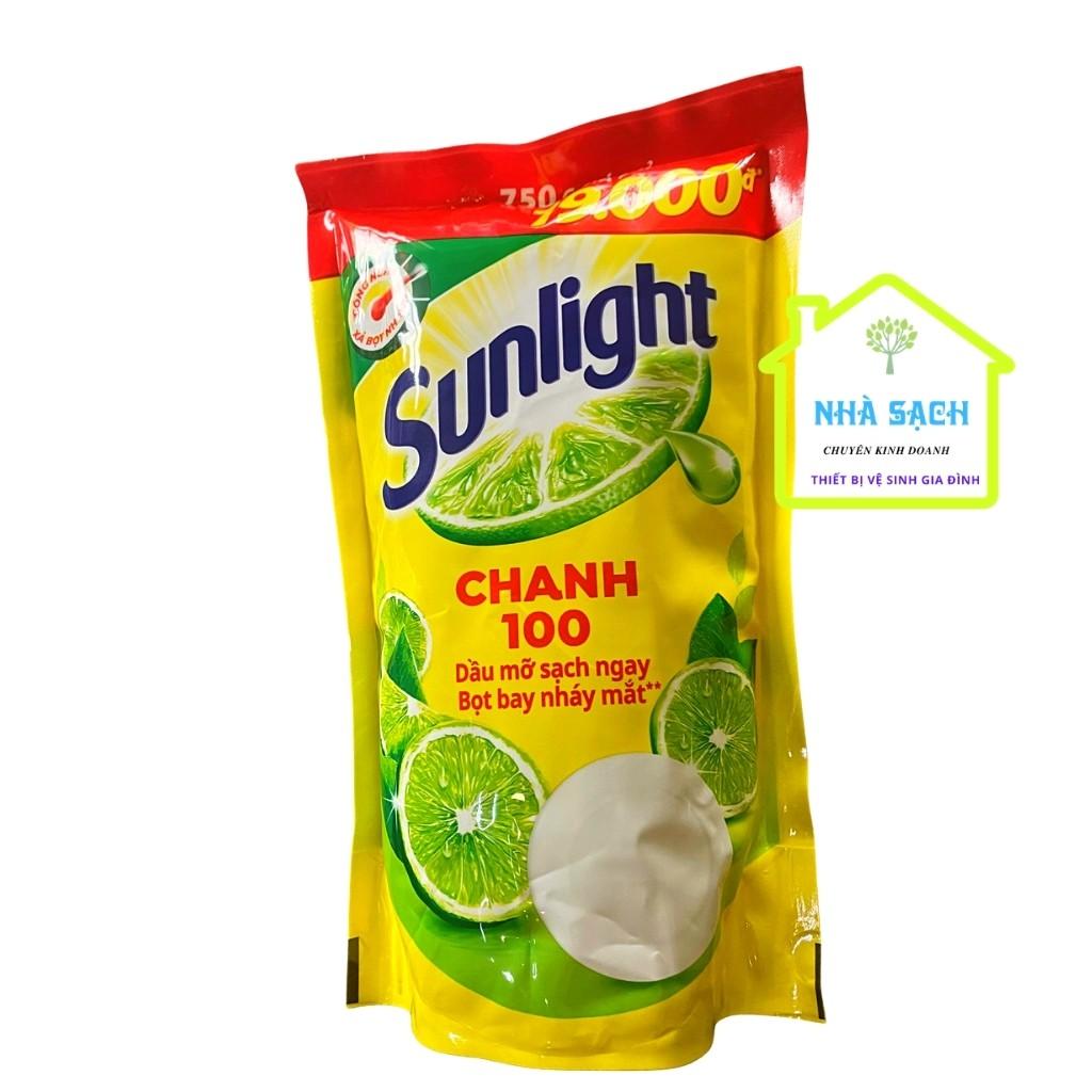 Nước Rửa Chén Bịch Sunlight Với Chiết Xuất Chanh 750g