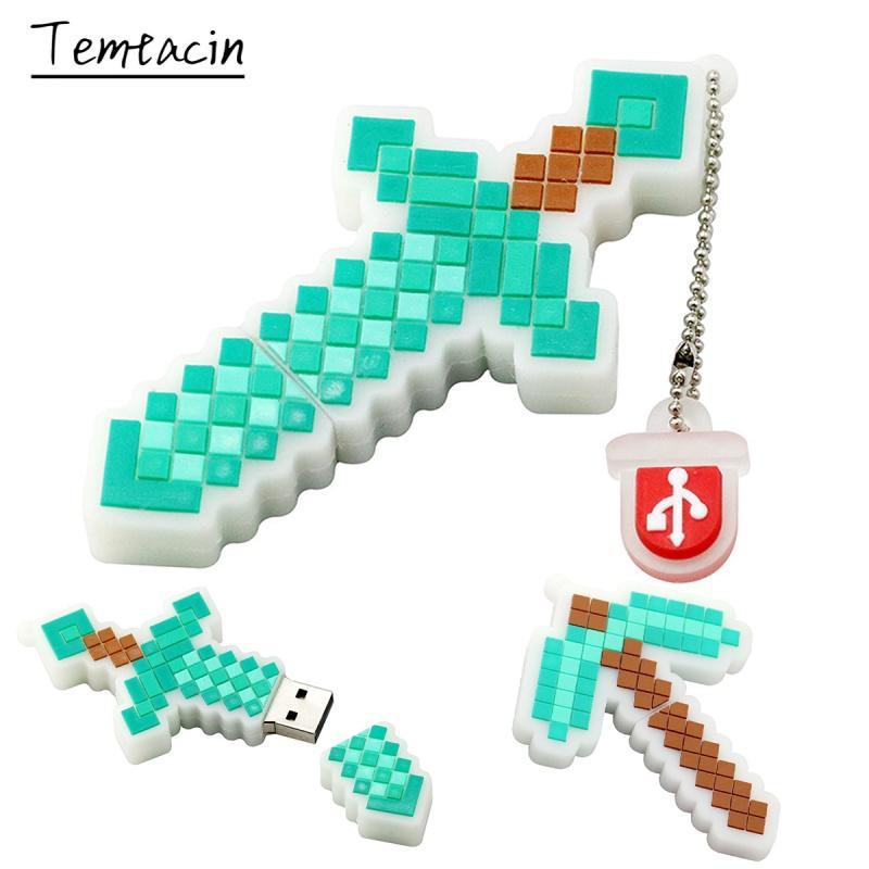 USB dung lượng 256Gb 128Gb 8Gb 16Gb 32Gb 64Gb hình cây kiếm hoạt hình