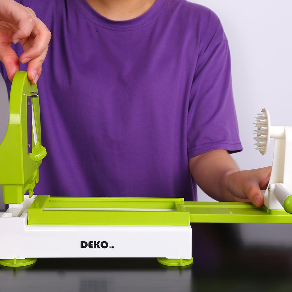 DEKO Spiralizer Cà Rốt Cắt, Hoa Quả Máy Thái Salad Mì Máy Làm Mì Sợi Phụ Kiện Nhà Bếp