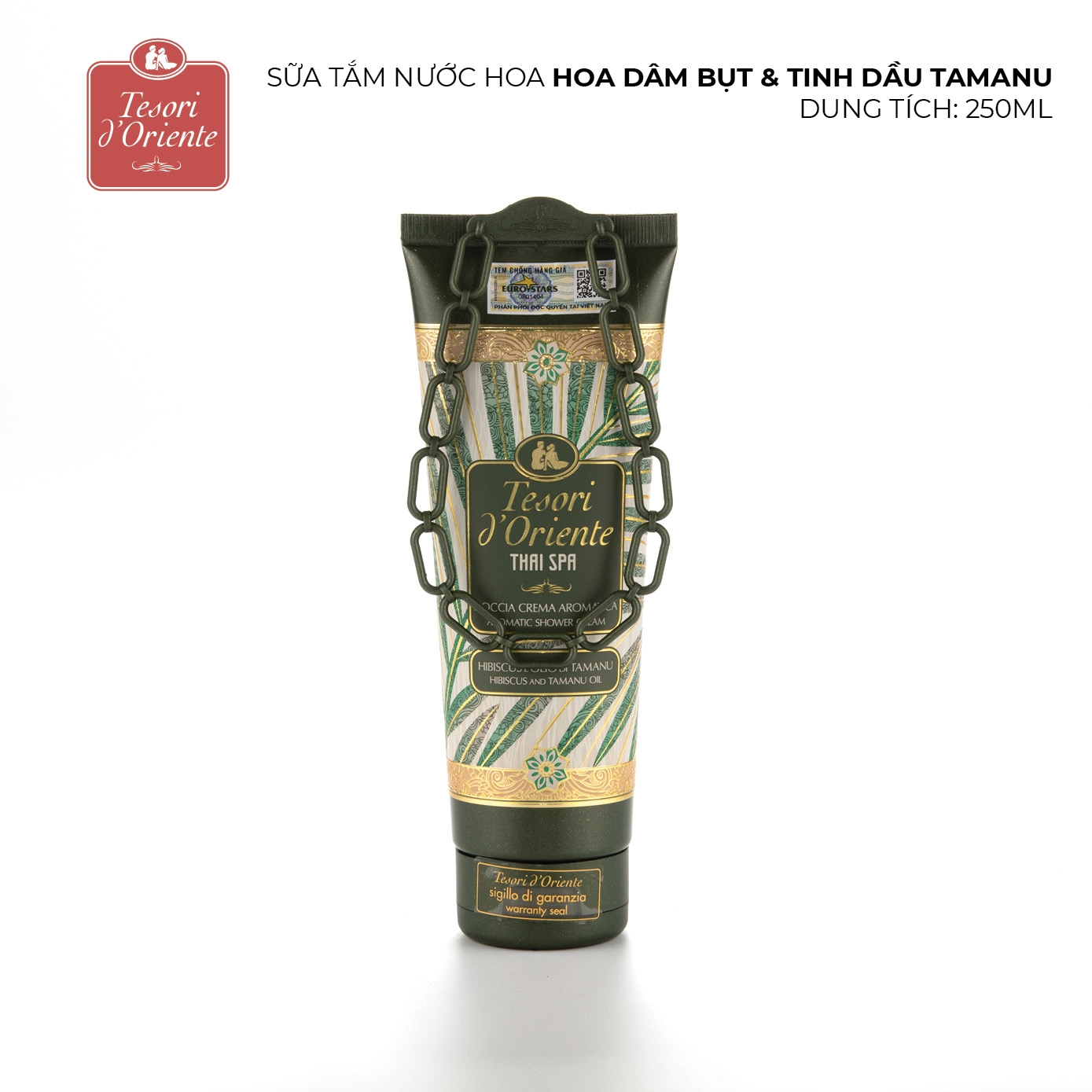 Sữa tắm nước hoa Ý Tesori d'Oriente Thai Spa chính hãng 250ml hương thơm lưu trữ cả ngày