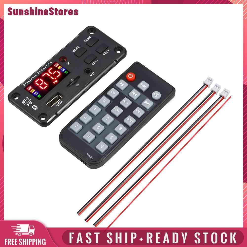 ☼Yimumiya ☼ Bản Mạch Giải Mã Máy MP3 12V Bluetooth 5.0 2 X 40W 80W Chuyên Dụng Cho Xe Hơi