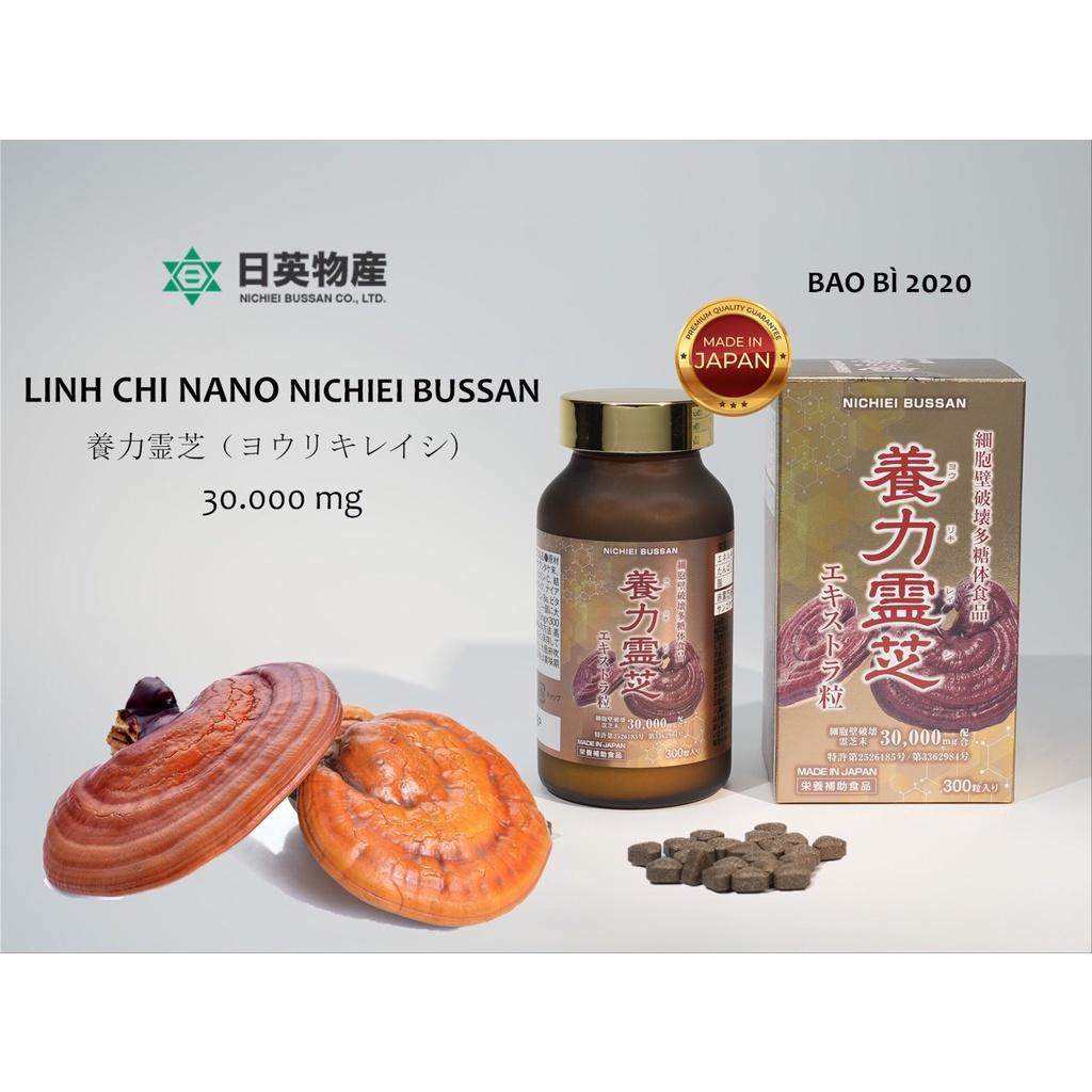 Nấm linh chi đỏ Nichiei Bussan Nano Nourishing Reishi 300 viên (Nội địa Nhật Bản)