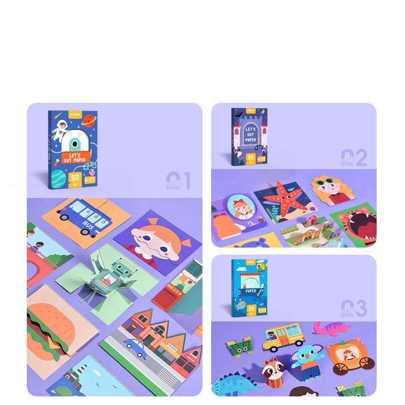 Đồ Chơi Cắt Dán Thủ Công - Mideer Let's Play With Stickers Cho Bé Phát Triển Trí Tuệ