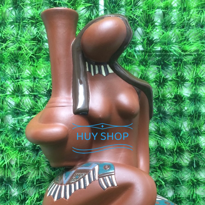 Gốm sứ trang trí cao cấp - Tượng CÔ GÁI DÂN TỘC số 4