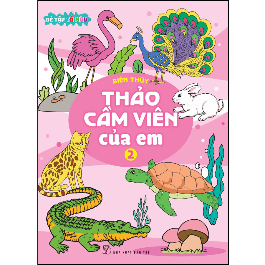 Bé tập tô màu - Thảo cầm viên của em