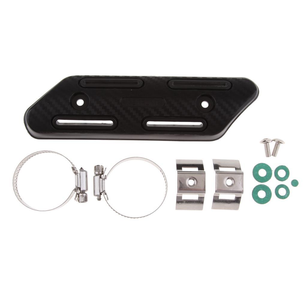 Universal Motorcycle Exhaust Heat  Pipe Protector   Black