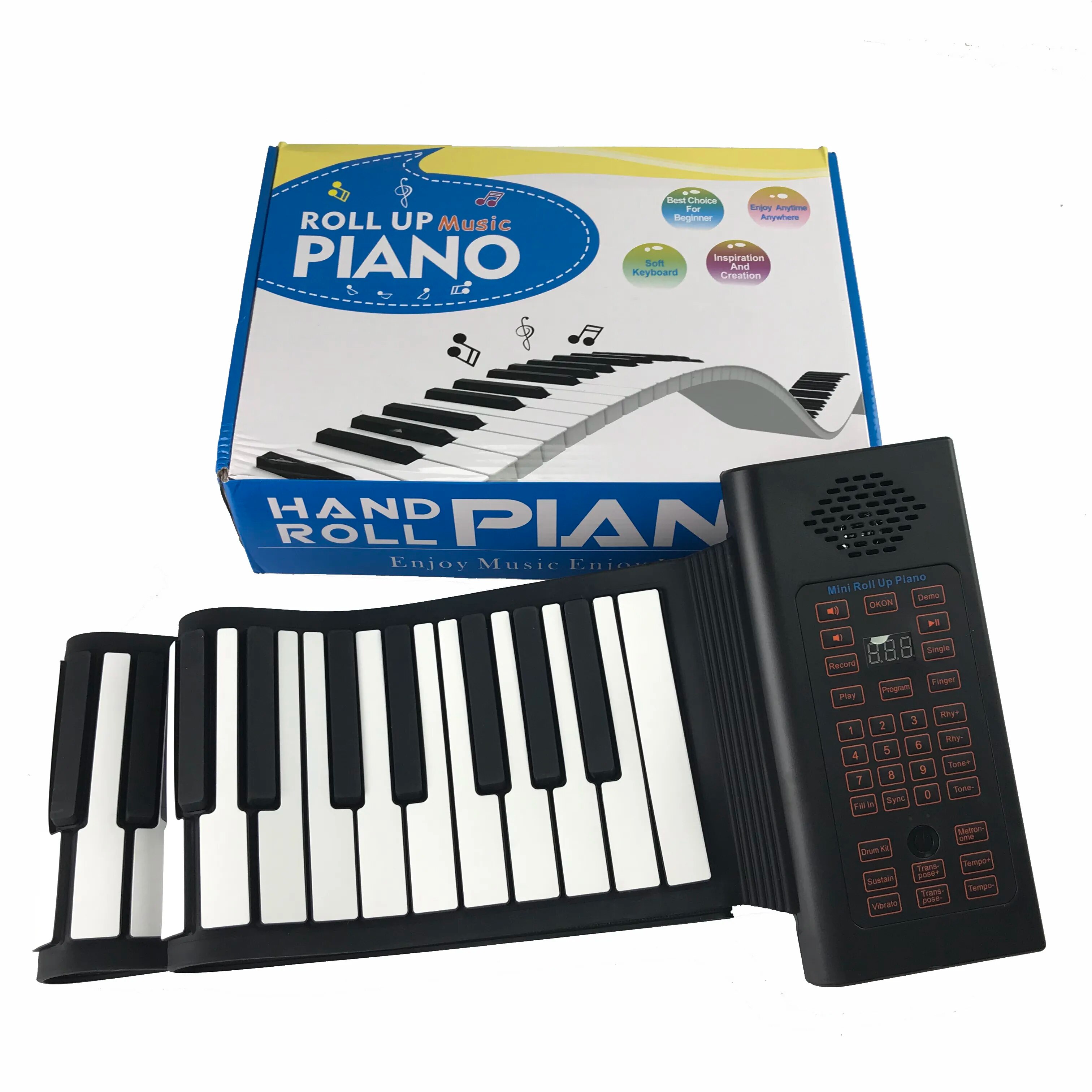 Đàn Piano Phím Cuộn 88 Keys Roll up Piano W Pedal Numeric Portable Keyboard