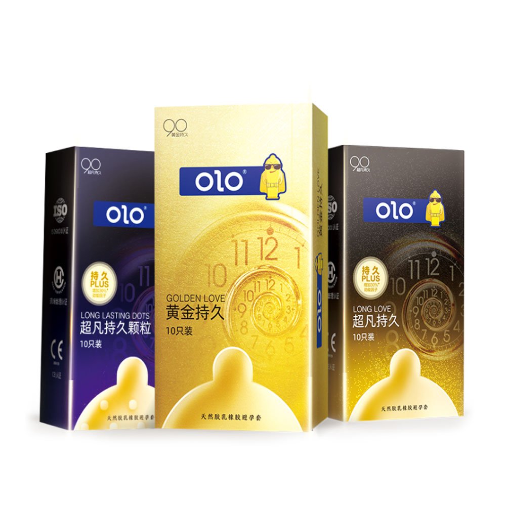 [Hộp 10 cái] Bao cao su OLO 0.01 Gold - Siêu mỏng, kéo dài thời gian