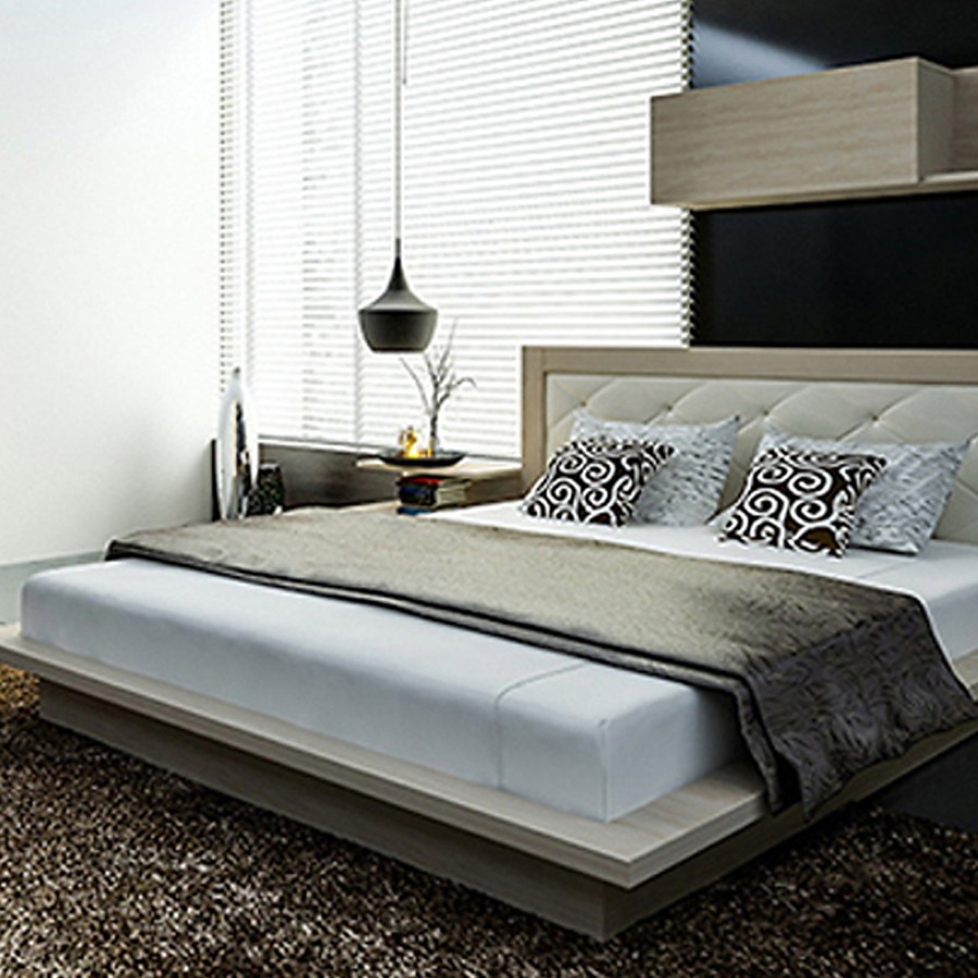 Giường ngủ cao cấp phong cách Nhật Bản - Thương hiệu alala.vn (1m8x2m)