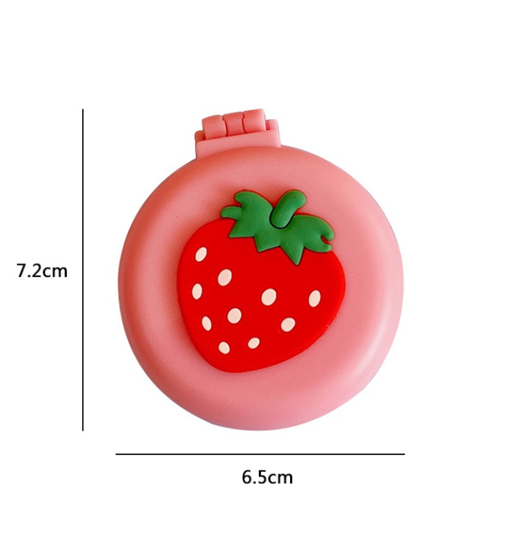 Gương Kèm Lược Massage Cầm Tay Nhỏ Gọn Xinh Xắn,Gương Lược Mini Gấp Gọn,Lược Tròn Chải Tóc Kiêm Gương Đa Năng Thiết Kế