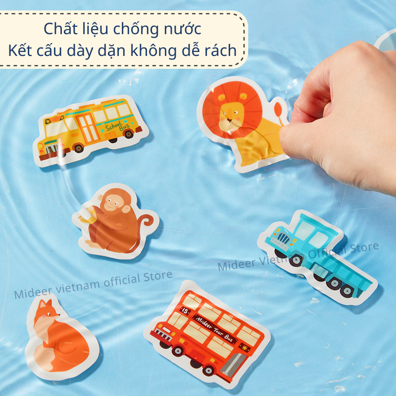 Miếng dán dùng nhiều lần Mideer Reusable Jelly Sticker Set dán được trên nhiều bề mặt,đồ chơi thủ công cho bé