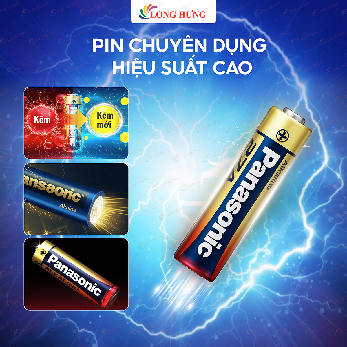 Vỉ Pin kiềm Panasonic Alkaline 27A 12V LRV27A/1BPA (1 viên/5 viên) - Hàng chính hãng