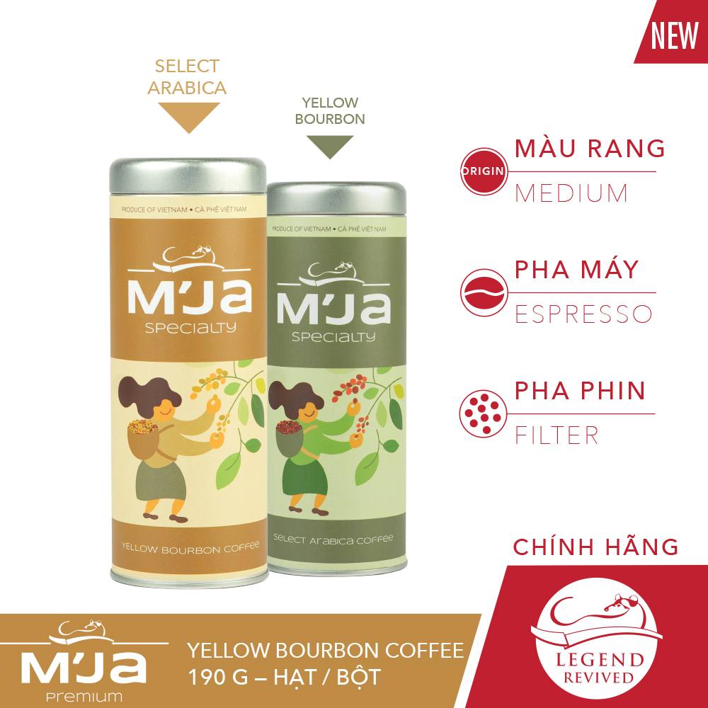 Cà phê M'JA Yellow Bourbon 200g