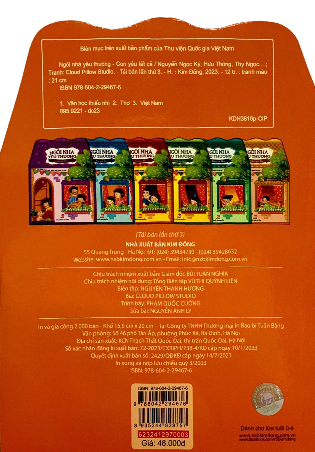 Sách Ngôi Nhà Yêu Thương: Con Yêu Tất Cả