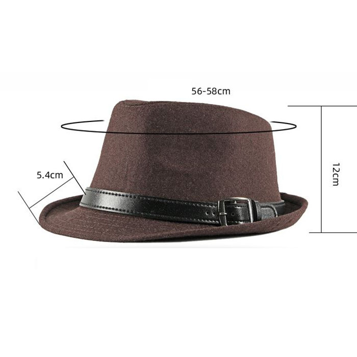 Mũ phớt cao bồi Fedora Classic thắt da cực chất cho nam và nữ