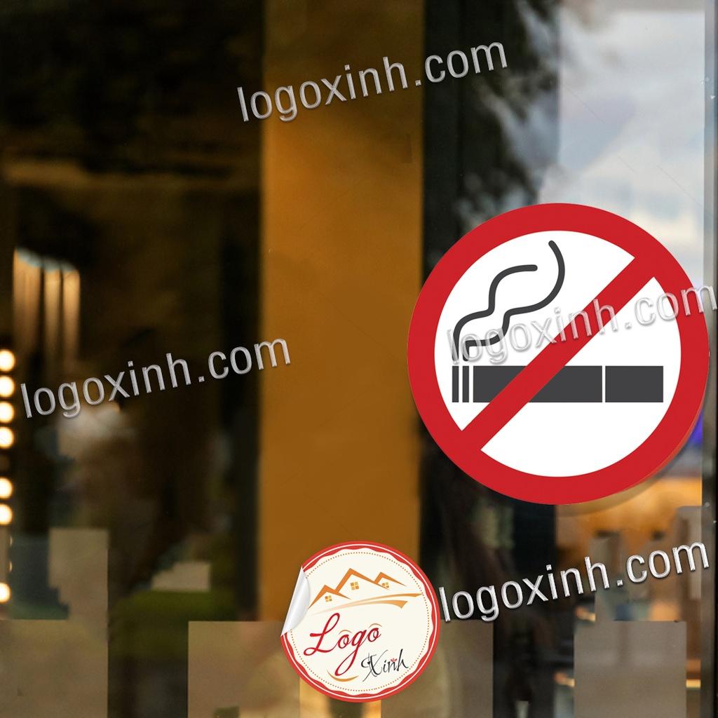 BỘ LOGO THÔNG DỤNG DẠNG ICON DÁN KÍNH, DÁN ĐỒ VẬT NHỎ, KHÔNG HÚT THUOC, CẤM VÀO, CẤM THÚ NUÔI-6CM
