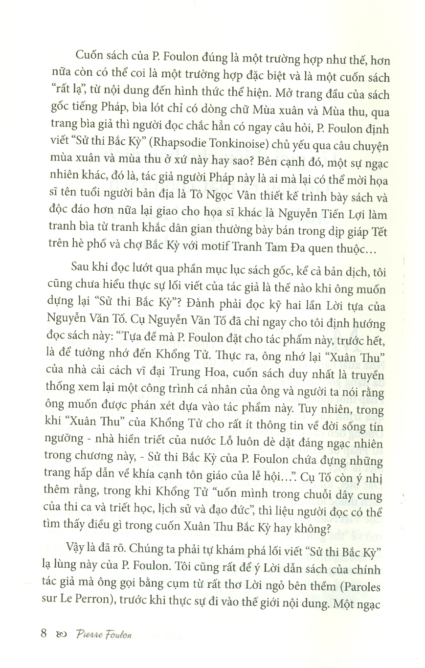 XUÂN THU SỬ THI BẮC KỲ - Pierre Foulon - Phan Tín Dụng dịch – Maihabooks