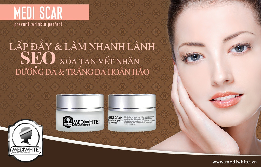 Kem trị sẹo rỗ, sẹo mụn Medi Scar