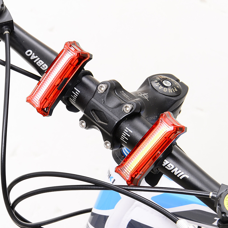 Đèn hậu xe đạp thể thao Hatsu-HYD186, đèn led siêu sáng đa chức năng, Pin Polymer sạc USB