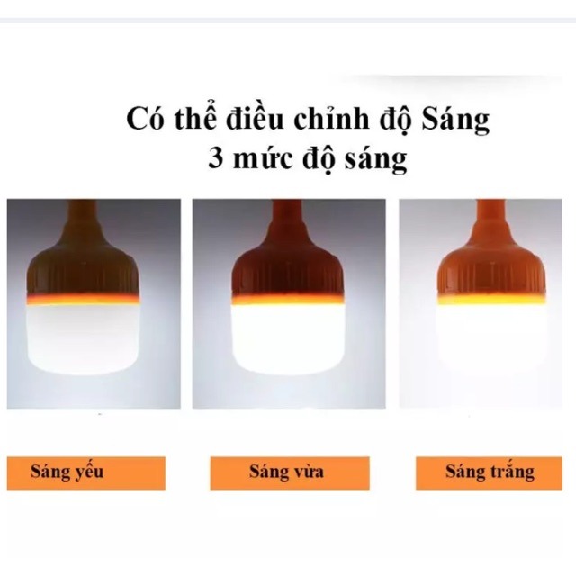 Bóng Đèn Dusiha 500W Tích Điện Siêu Sáng Có Móc Treo