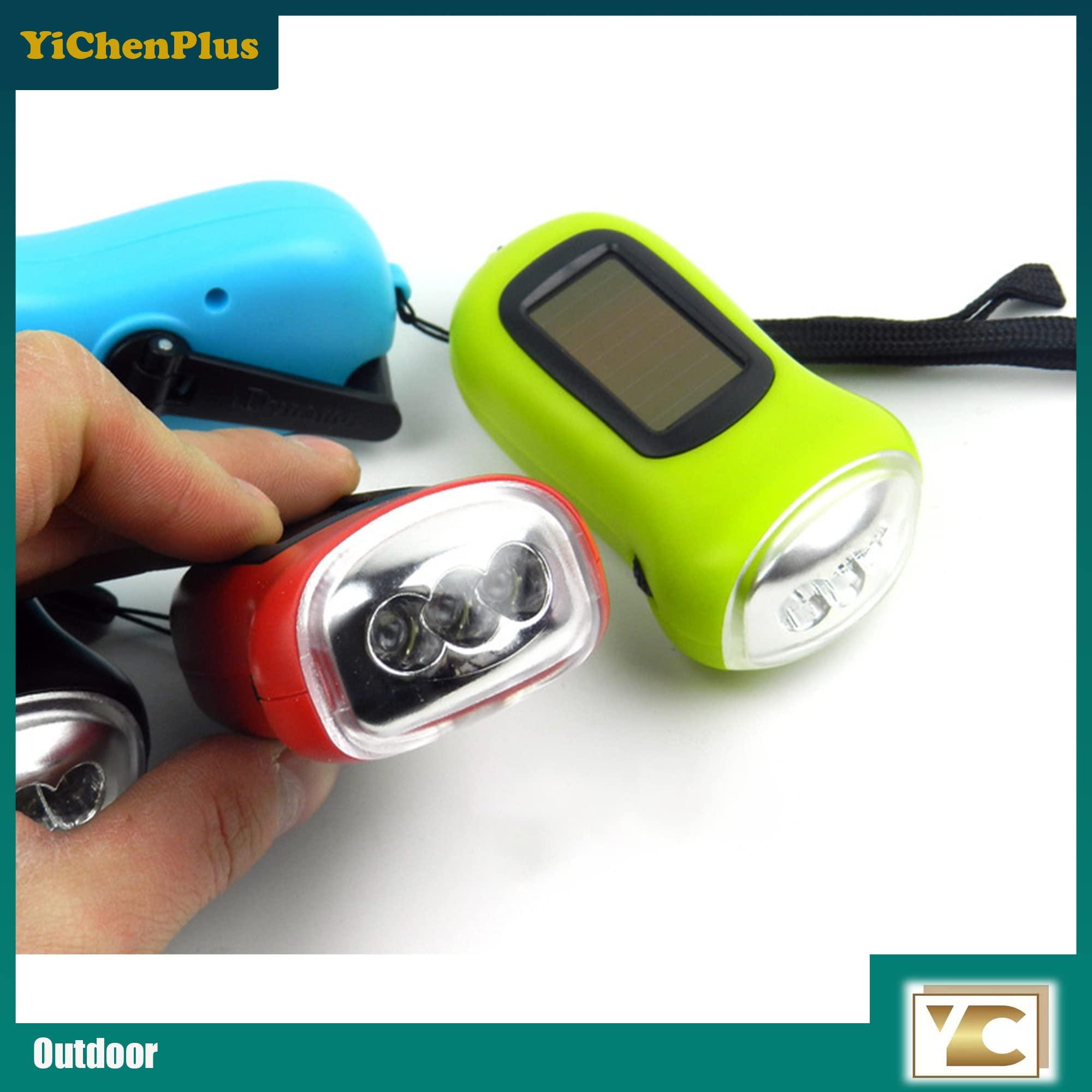 Đèn bỏ túi là cần thiết để tải đèn bỏ túi với tay quay năng lượng mặt trời có thể được sử dụng làm đèn cắm trại, đèn an toàn của trẻ em  ]