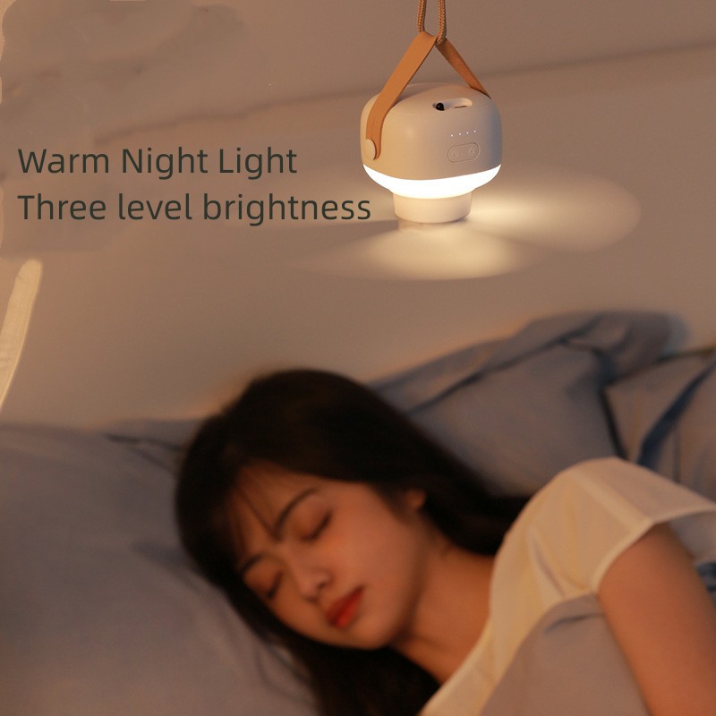 Bốn tốc độ có thể sạc lại điều khiển từ xa gió lớn im lặng quạt trần với ánh sáng ban đêm cho ký túc xá và cắm trại ngoài trời