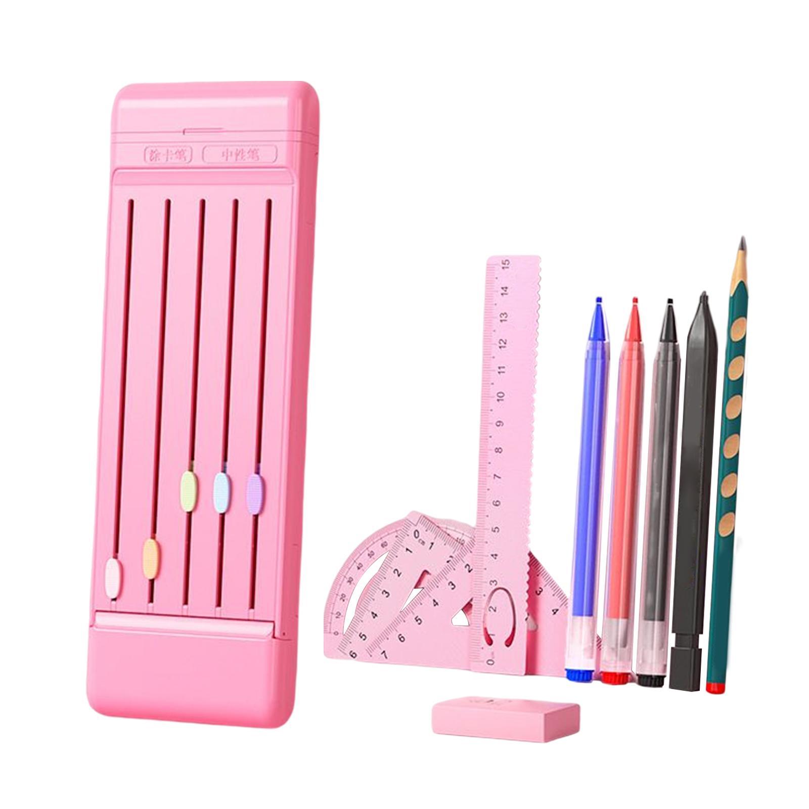 Multifunctional Pencil Case Stationery Organizer for Kids Gifts Blue