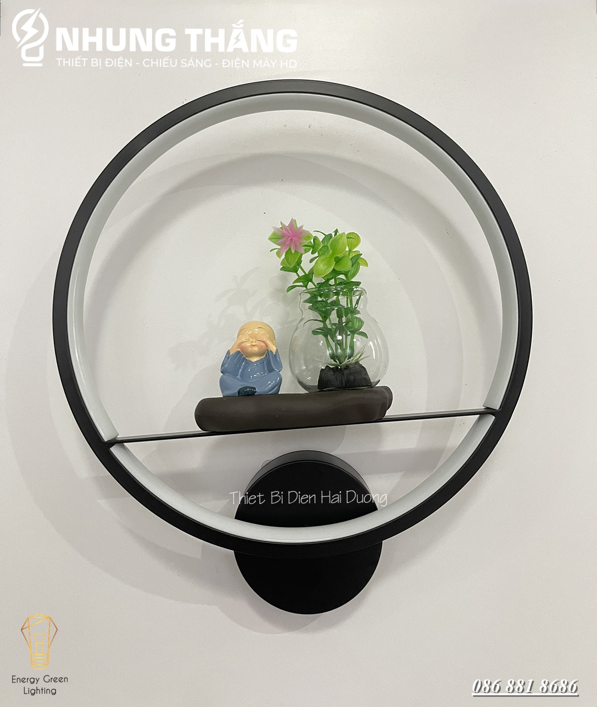 Đèn Led Treo Tường Hiện Đại 4 Mẫu Chú Tiểu Bình An - 3 Chế Độ Ánh Sáng Led Tiết kiệm GT177 - Có Video